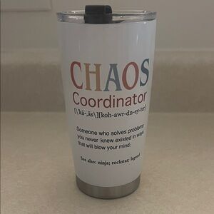 Chaos Coordinator Tumbler / Travel Mug, 16 oz.